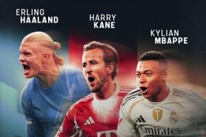 ??勝負(fù)難分！哈蘭德17場27球，凱恩19場25球，姆巴佩18場21球