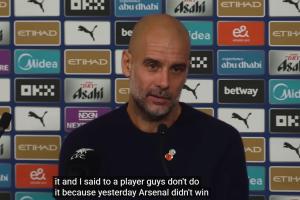 瓜帥：阿森納終于丟分？我告訴球員不要因?yàn)榘⑸{沒贏才全力以赴