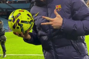 依舊頂級！萊萬回歸首發(fā)上演帽子戲法，賽后帶走比賽用球